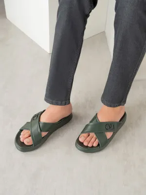 Men "TIROSH" Crossover Casual Slippers