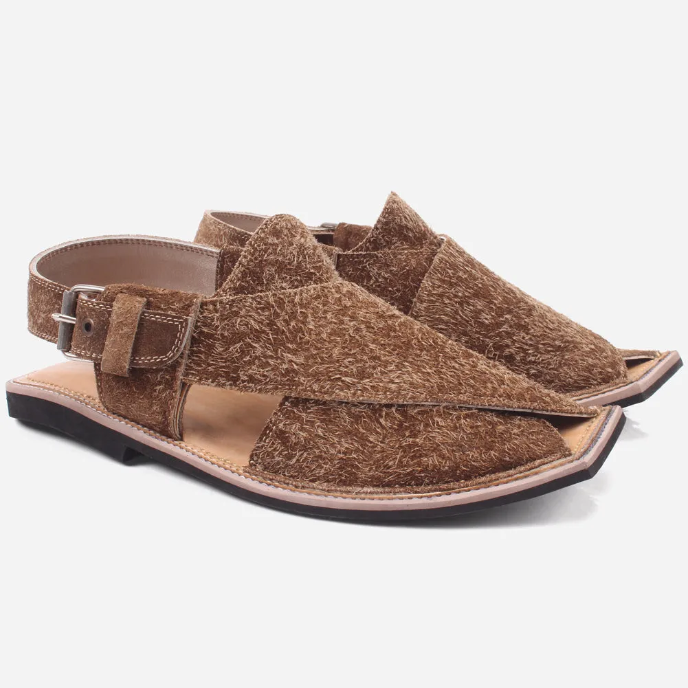 Mens "ATIQ" Leather Flat Peshawari Sandals