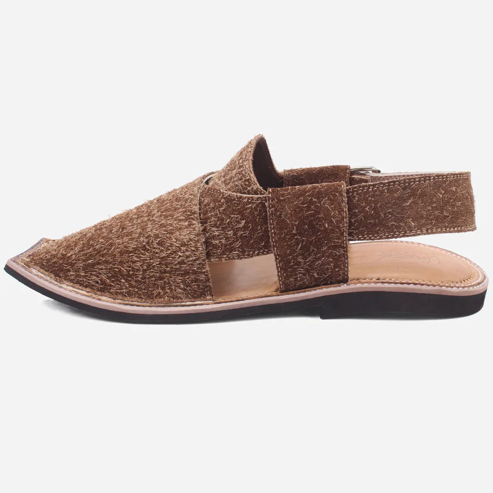 Mens "ATIQ" Leather Flat Peshawari Sandals