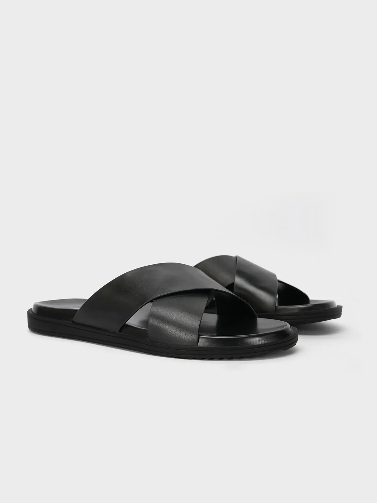 Mens "LYSANDER" Crossover Casual Slipper