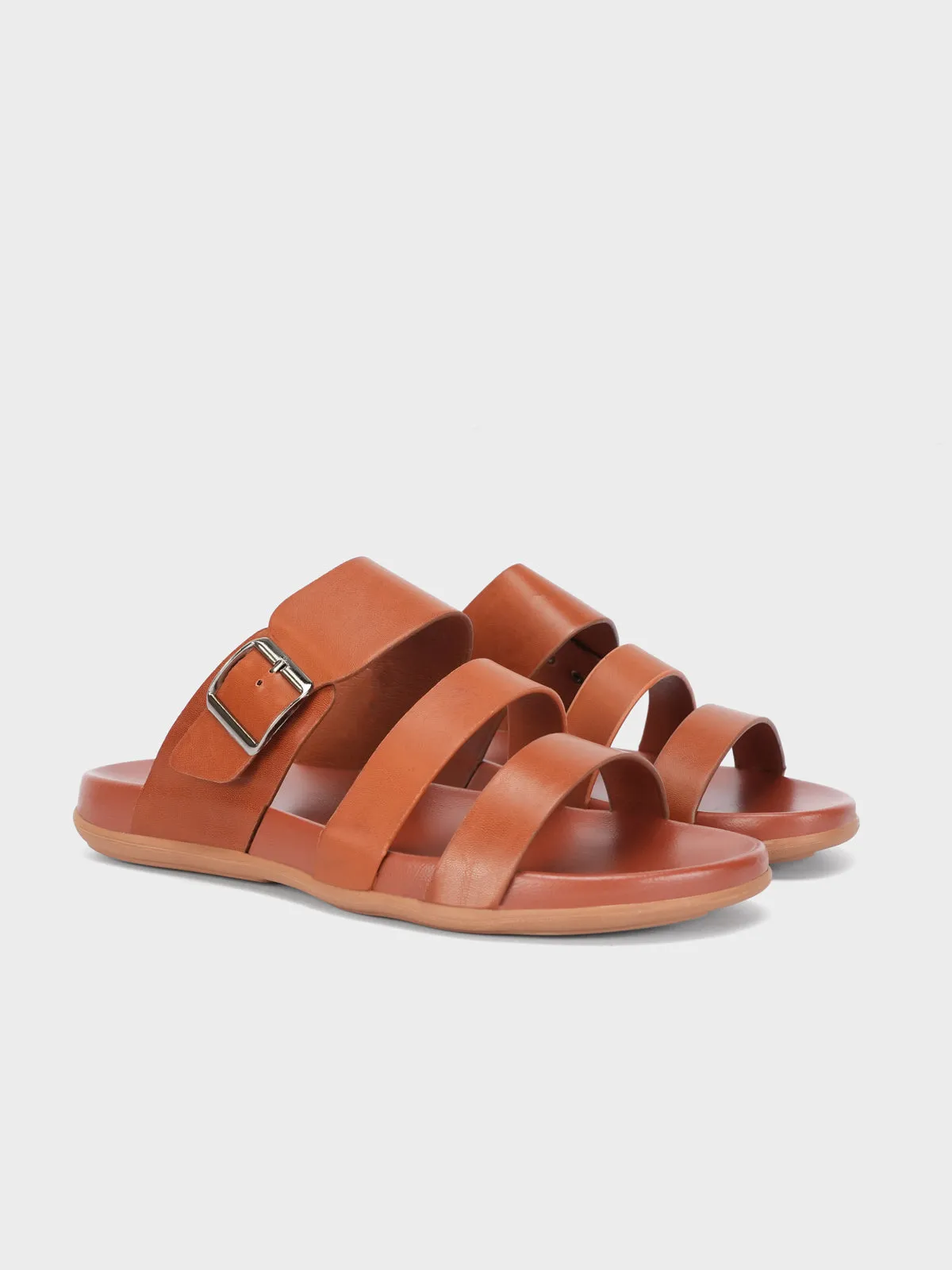 Mens "PAVLOS" Adorned Strappy Slippers