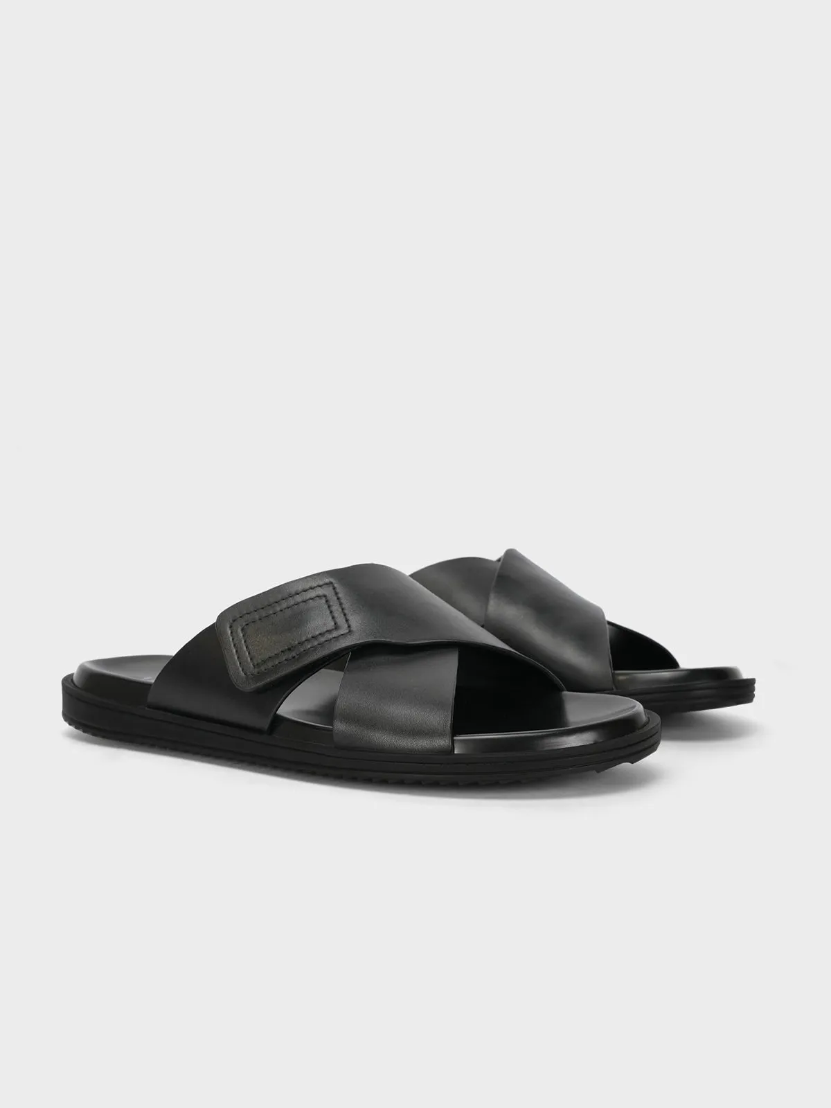 Mens "PERCY" Casual Open Toe Slippers