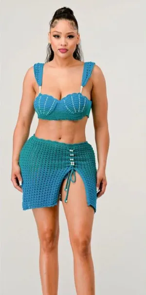 Mermaid Set | Chic Women's Two-Piece Outfit (C51)