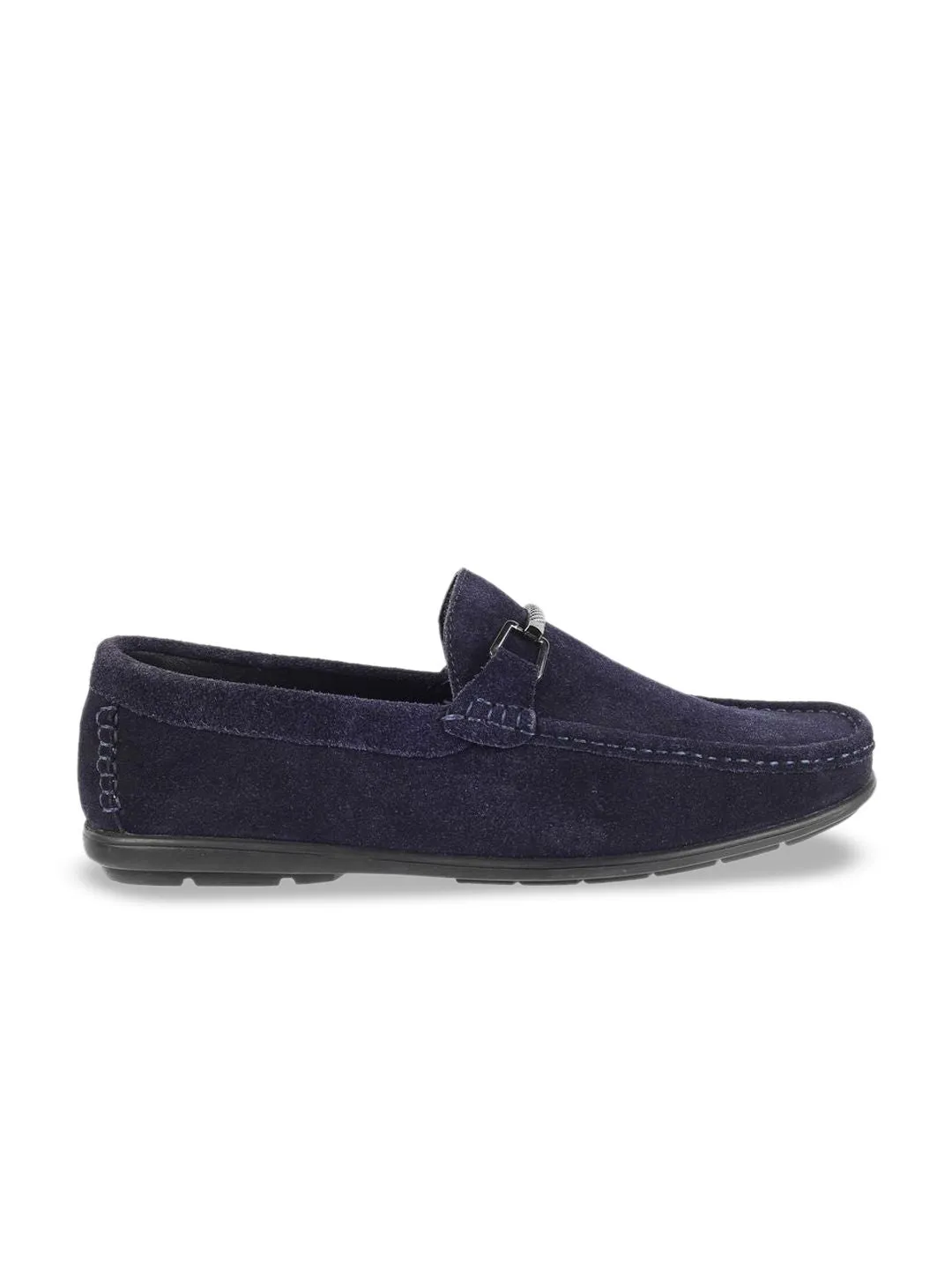 Metro Men Printed Leather Loafers