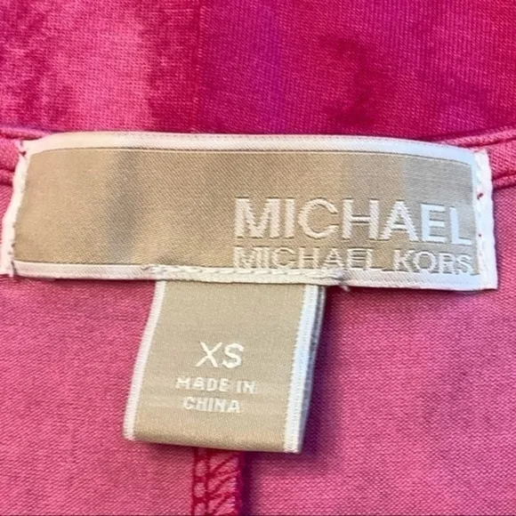 Michael Kors Pink Tie Dye Stretchy Dress