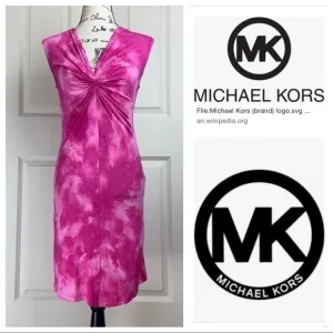 Michael Kors Pink Tie Dye Stretchy Dress