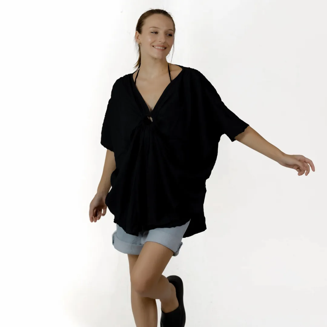 Midnight Breeze Cover-Up Blouse