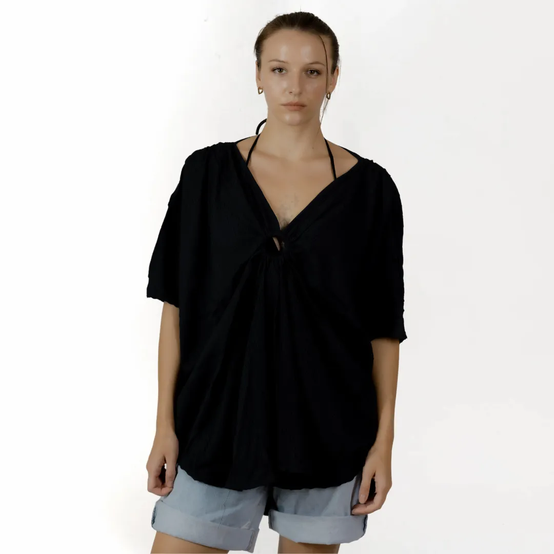 Midnight Breeze Cover-Up Blouse