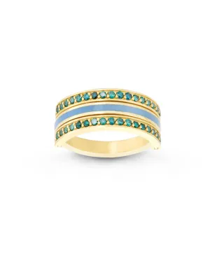 Mixed Flip Ring, 2 Rows
