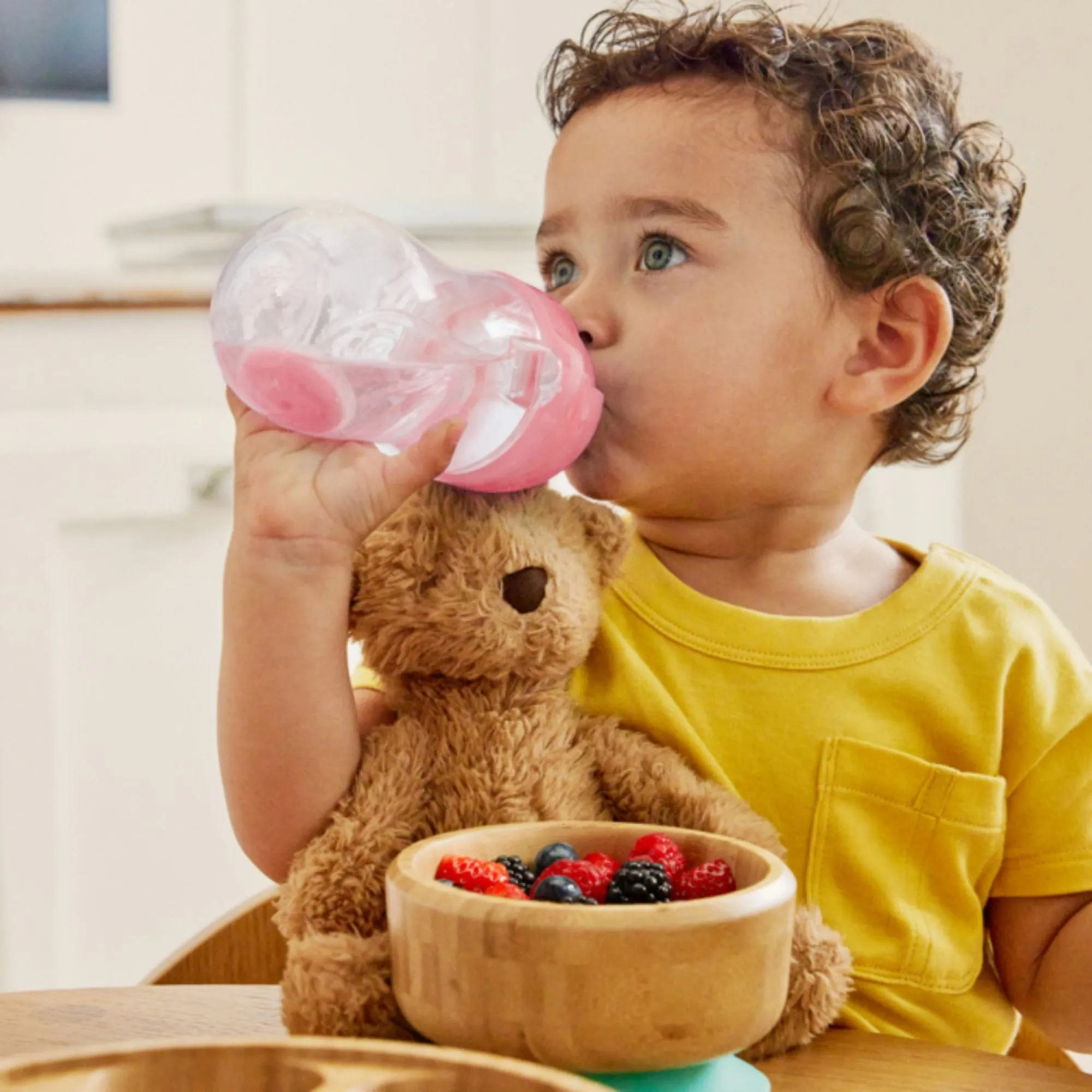 Munchkin Weighted Flexi-Straw Cup 10 Oz - Pink (Pack Of 2)