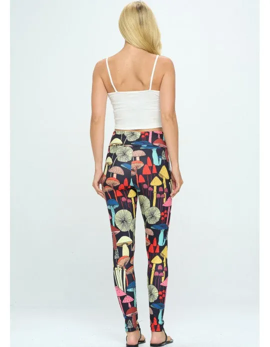 Mushroom Leggings (BLACK)