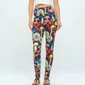 Mushroom Leggings (BLACK)