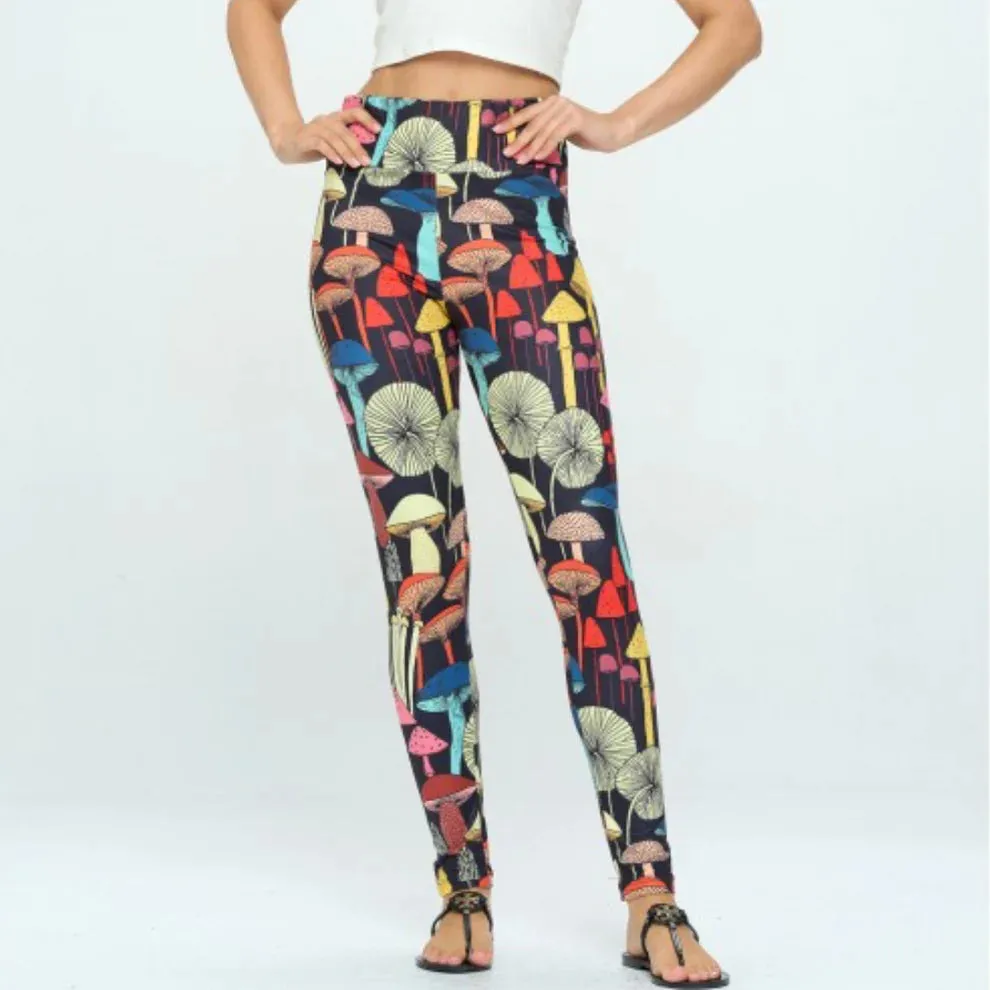 Mushroom Leggings (BLACK)