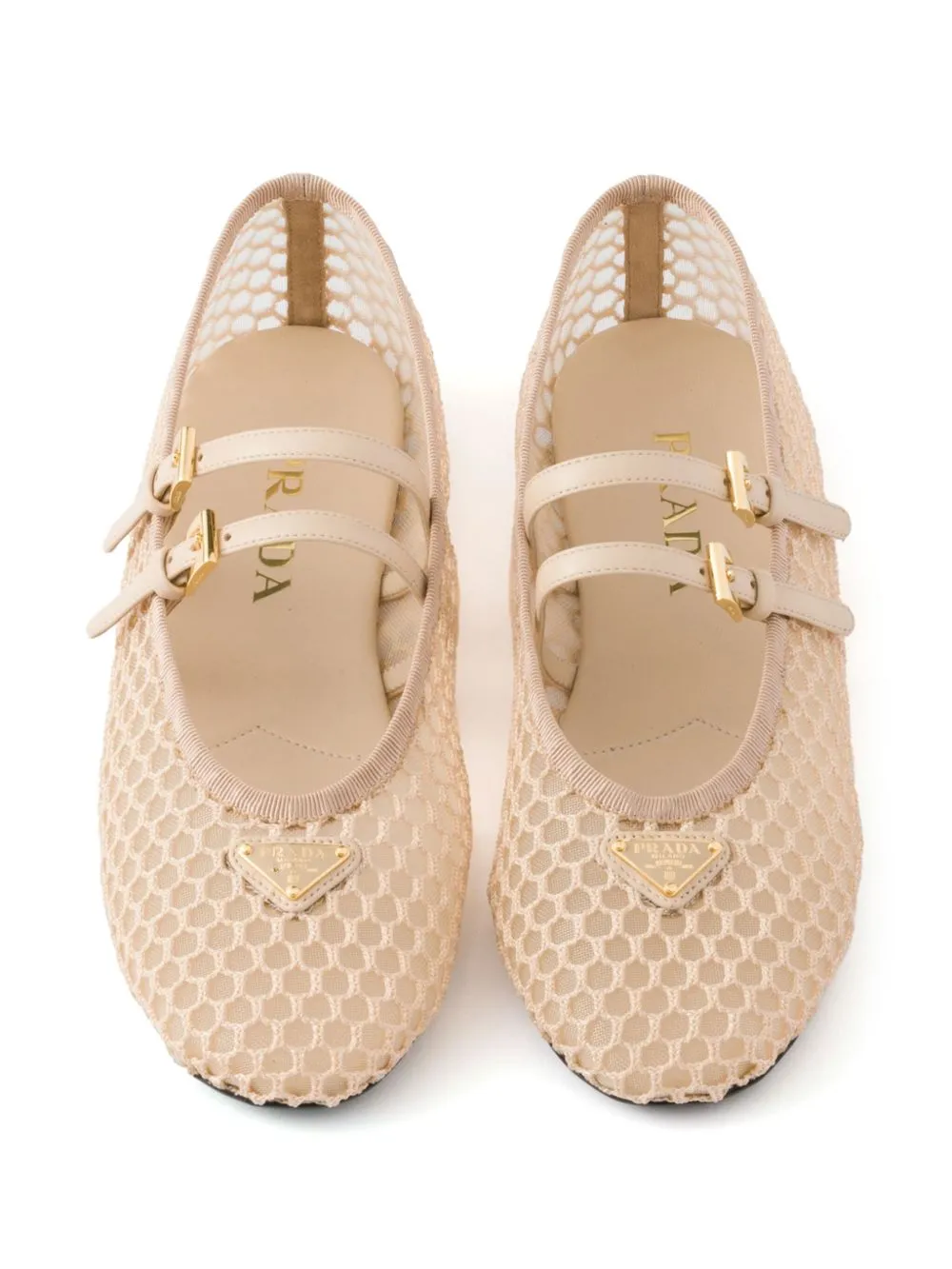 Net ballet flats