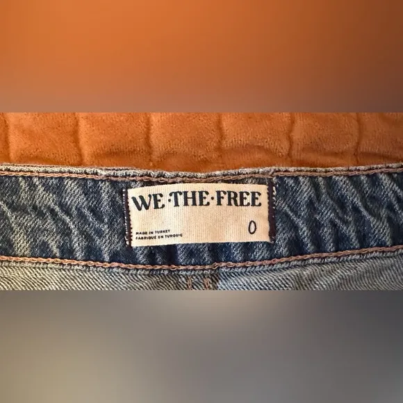 NEW Free People We The Free Come As You Are Denim Maxi Skirt sapphire blue 0