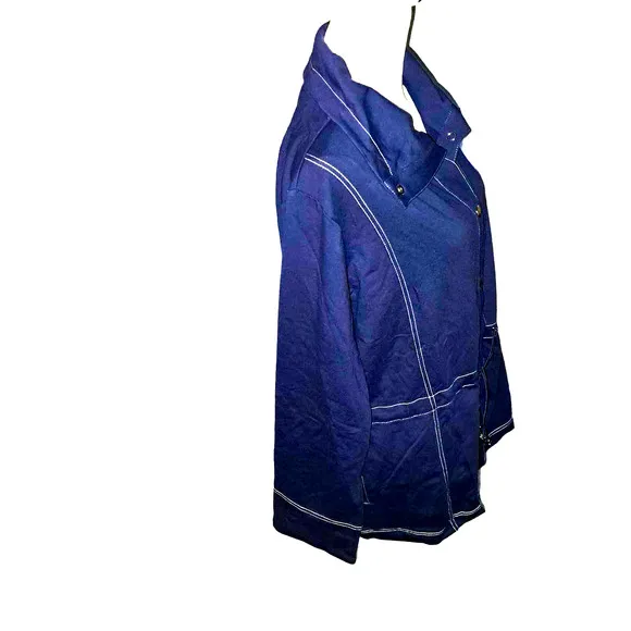 NEW-Sport Savvy 2-Piece Set, Navy Blue, XL Draw String Waist Jacket Large Pants