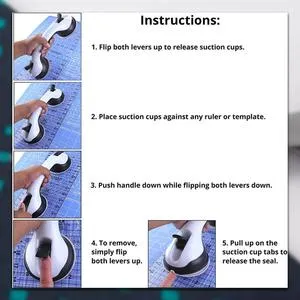 Non Slip Quilting Ruler Handle