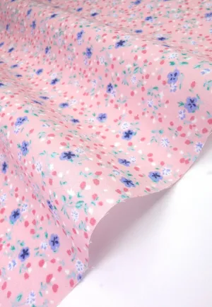 Olivia Pink Shabby Chic Polycotton Floral Fabric