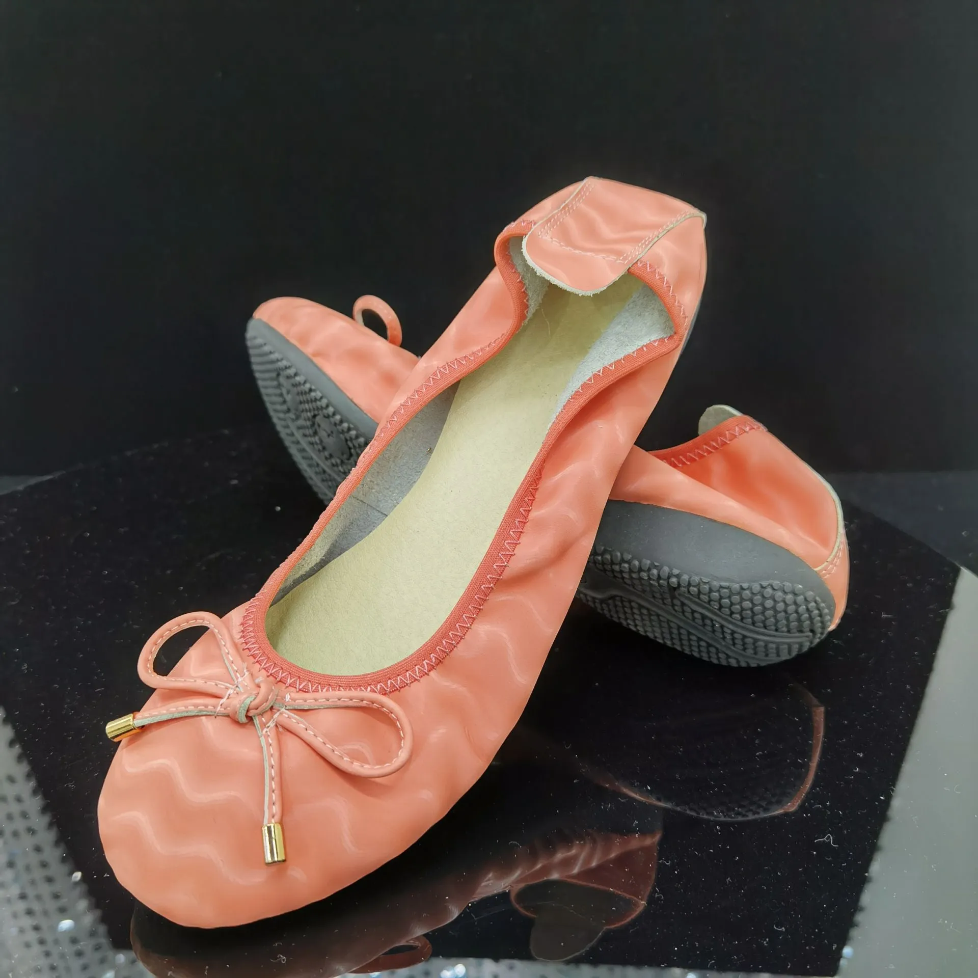 Original Ballerina Ballet Flats for Women Plus Size 40 41 42 43 44 Wide Width Casual Flats for Women Ladies Flat Shoes Slip on Loafer