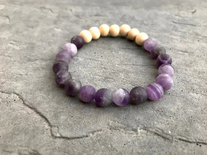 Peace of Mind Amethyst Diffuser Bracelet
