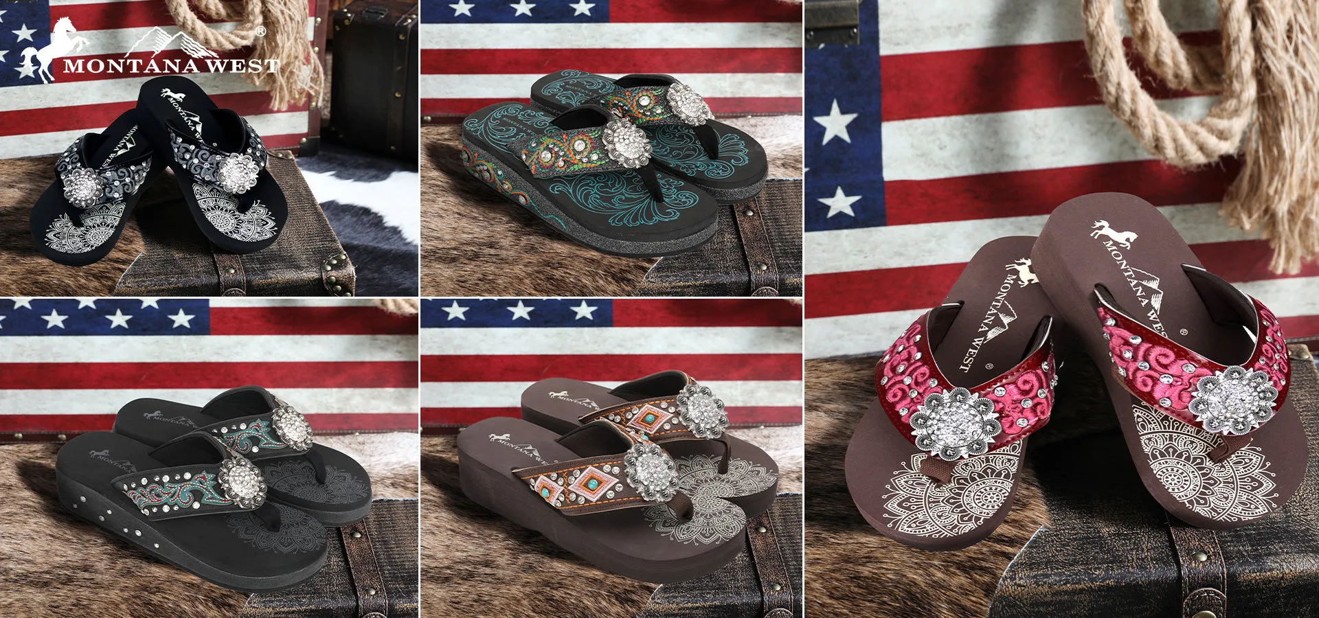 PRE-PACK FLIP FLOPS -S001  ASSORTMENT COLOR PREPACK BASE ON CONCHO (12 PAIRS/CASE)