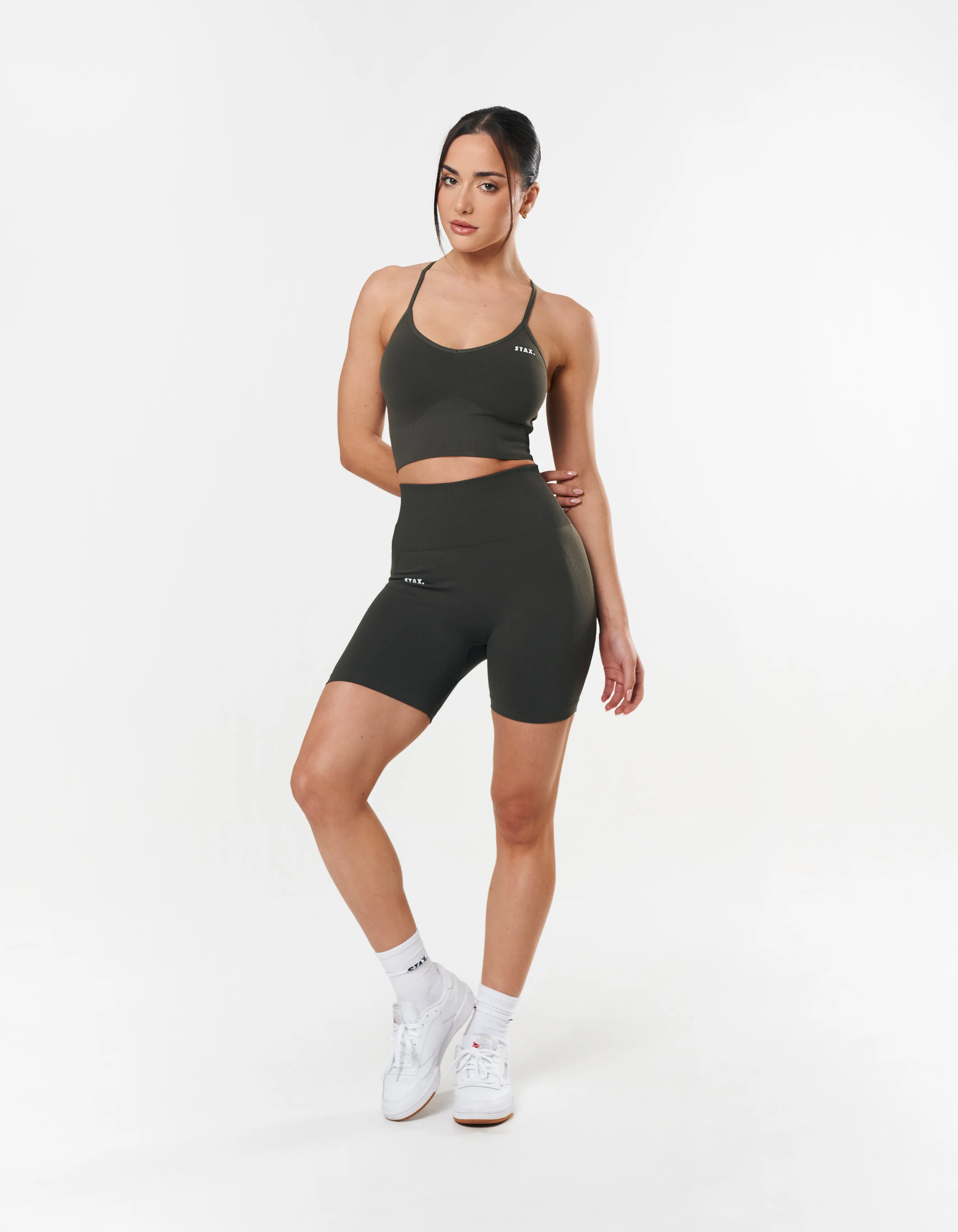 Premium Seamless Strappy Crop - Dovetail