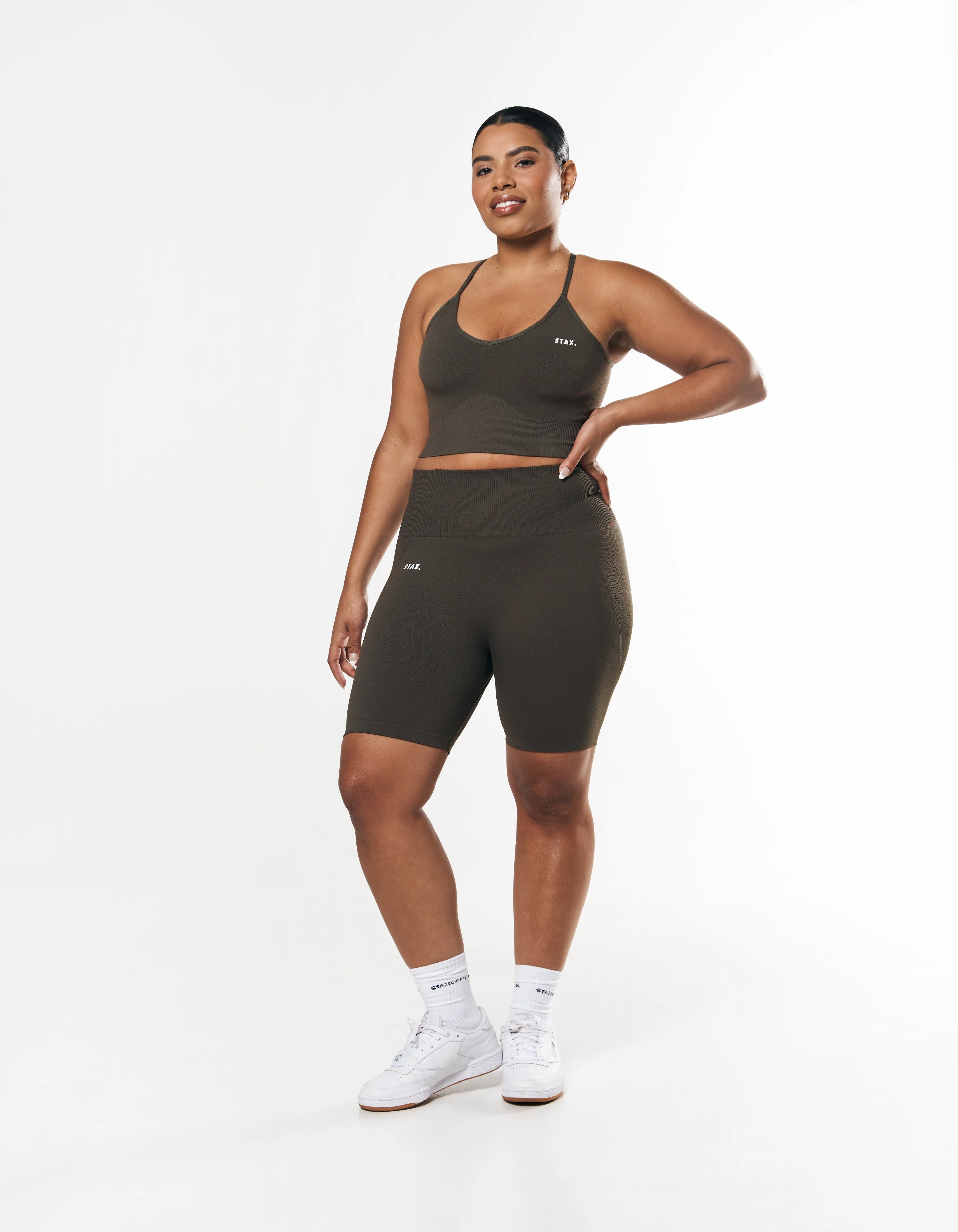 Premium Seamless Strappy Crop - Dovetail