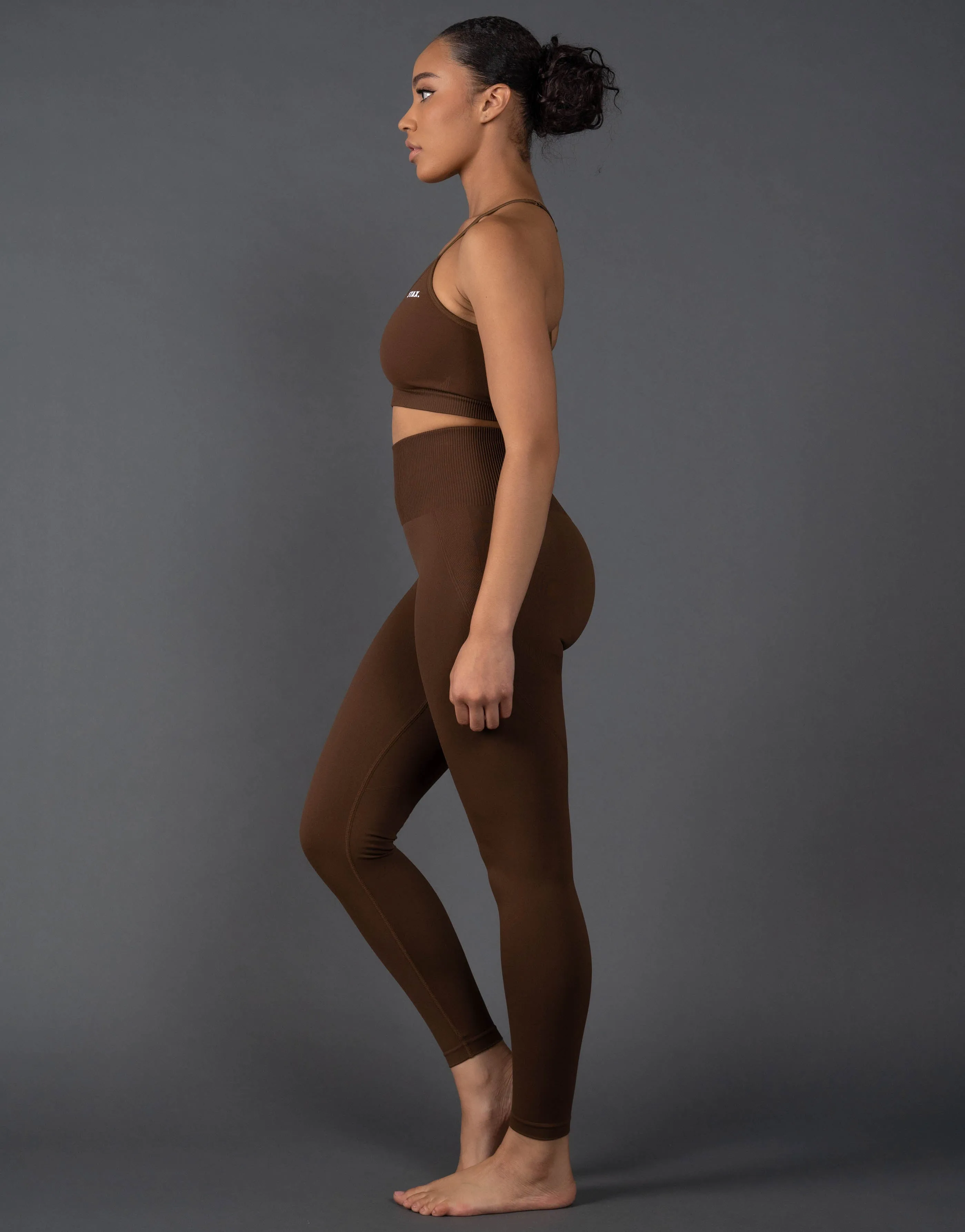Premium Seamless Strappy Crop V5.1 - Bark