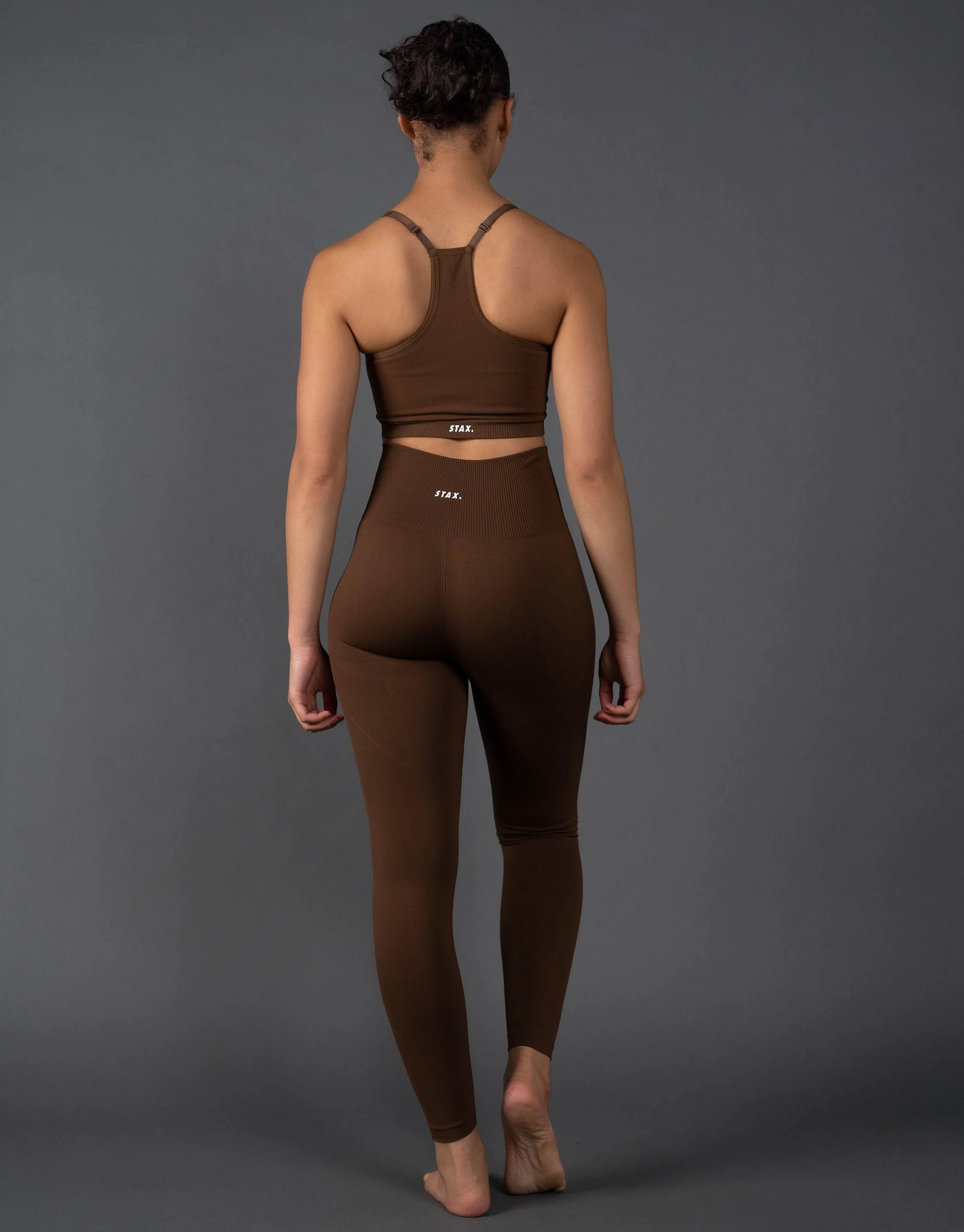 Premium Seamless Strappy Crop V5.1 - Bark
