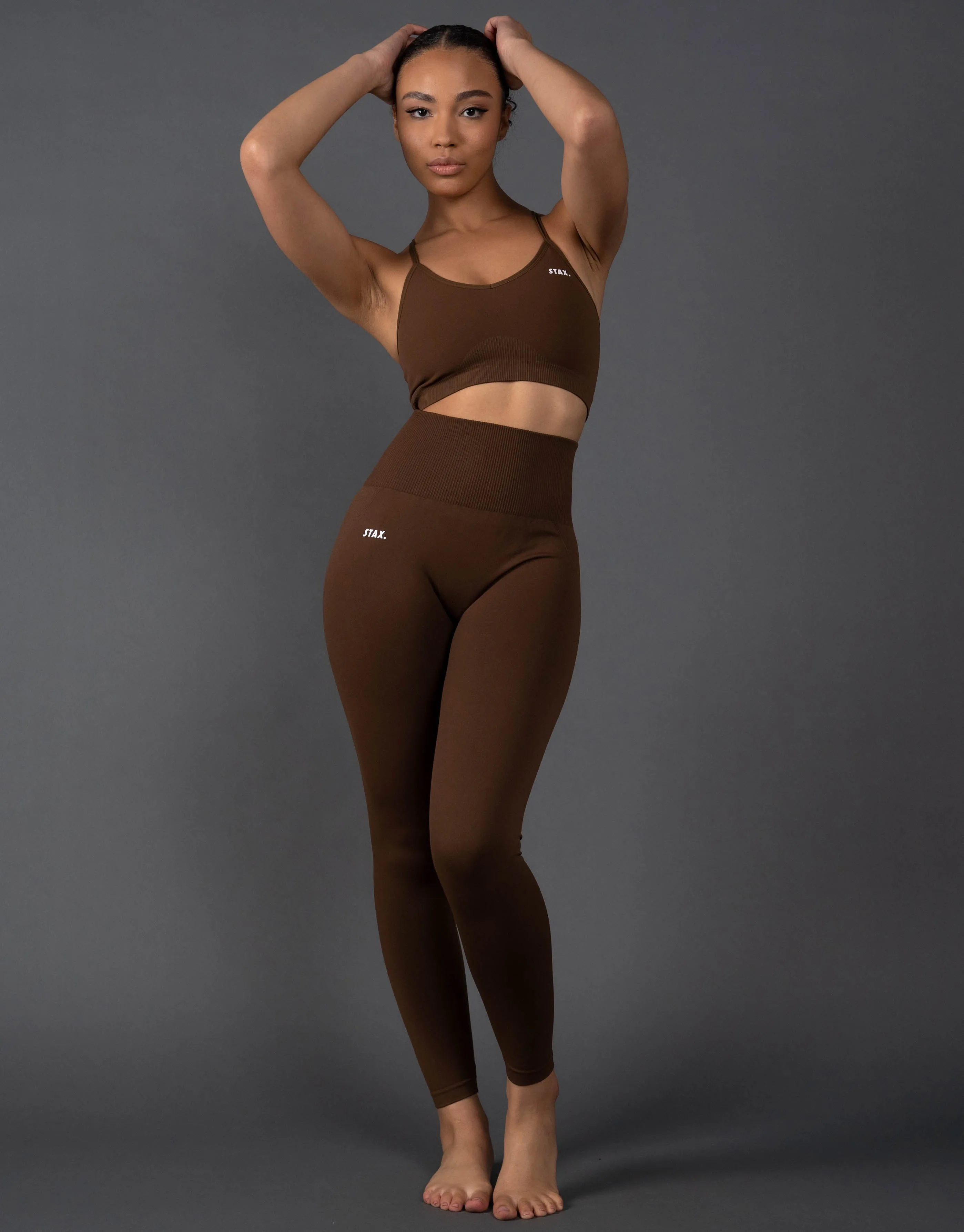 Premium Seamless Strappy Crop V5.1 - Bark