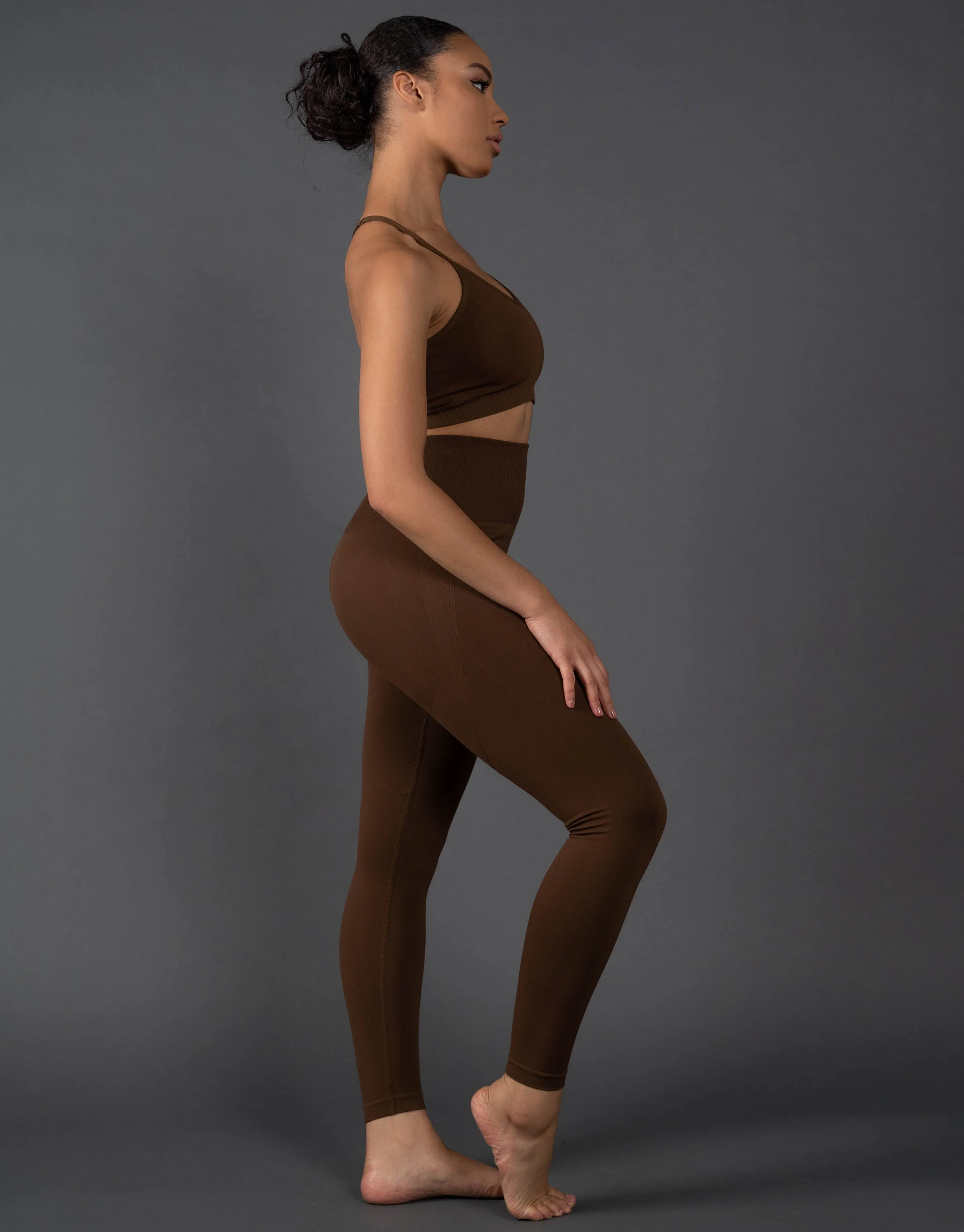 Premium Seamless Strappy Crop V5.1 - Bark
