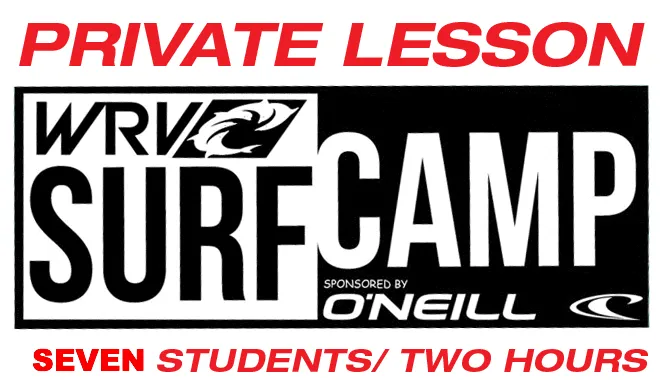 PRIVATE SURF LESSON: 7 STUDENTS, 2 HOURS