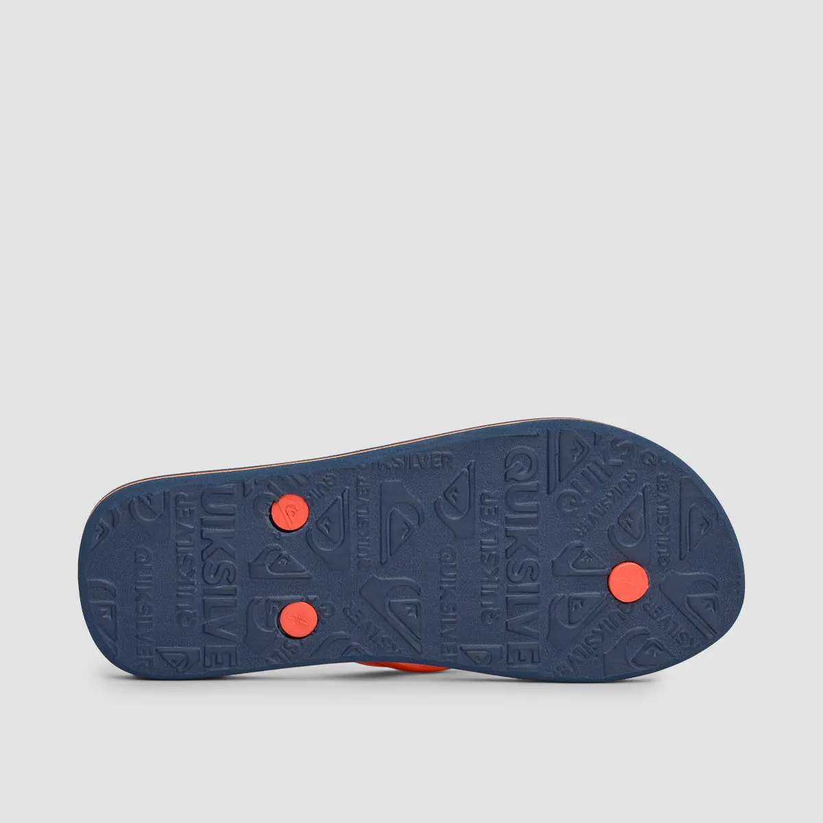 Quiksilver Molokai Word Block Flip-Flops Black/Red/Blue - Kids