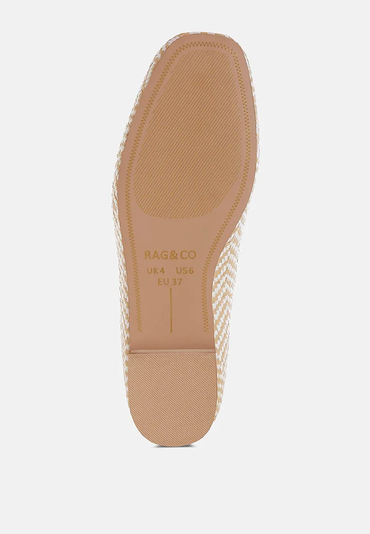 Raffia Tassels Detail Loafers By RUW