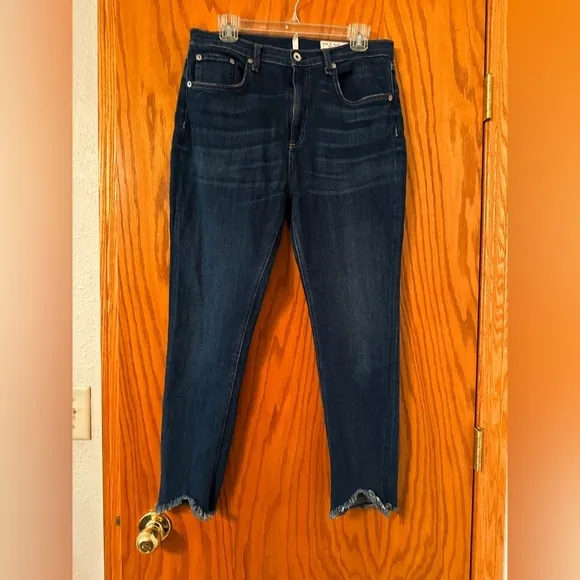 Rag &amp; Bone High Rise Ankle Skinny - Size 32