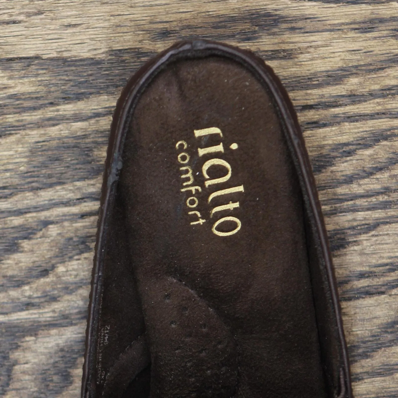 Rialto Womens Vintage Slip On Block Heel Loafer 1673eb695a6c0c Brown 6M