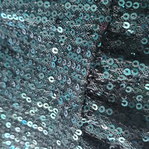 Ricarica emarld green Sequin baby doll dress