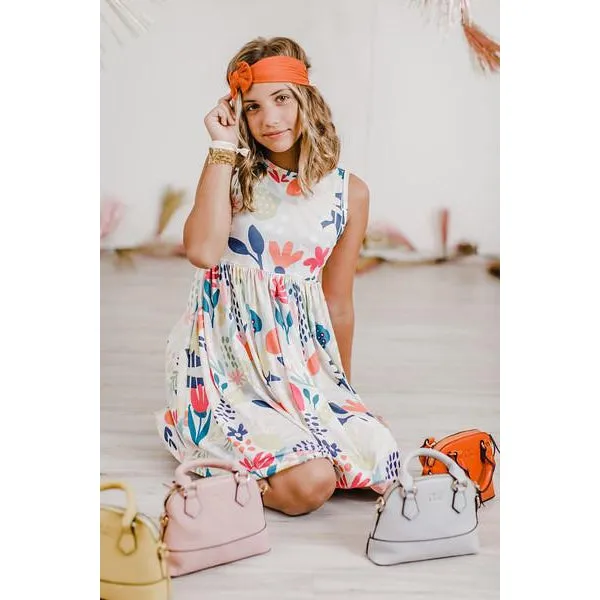 Rust Nylon Bow Headwrap