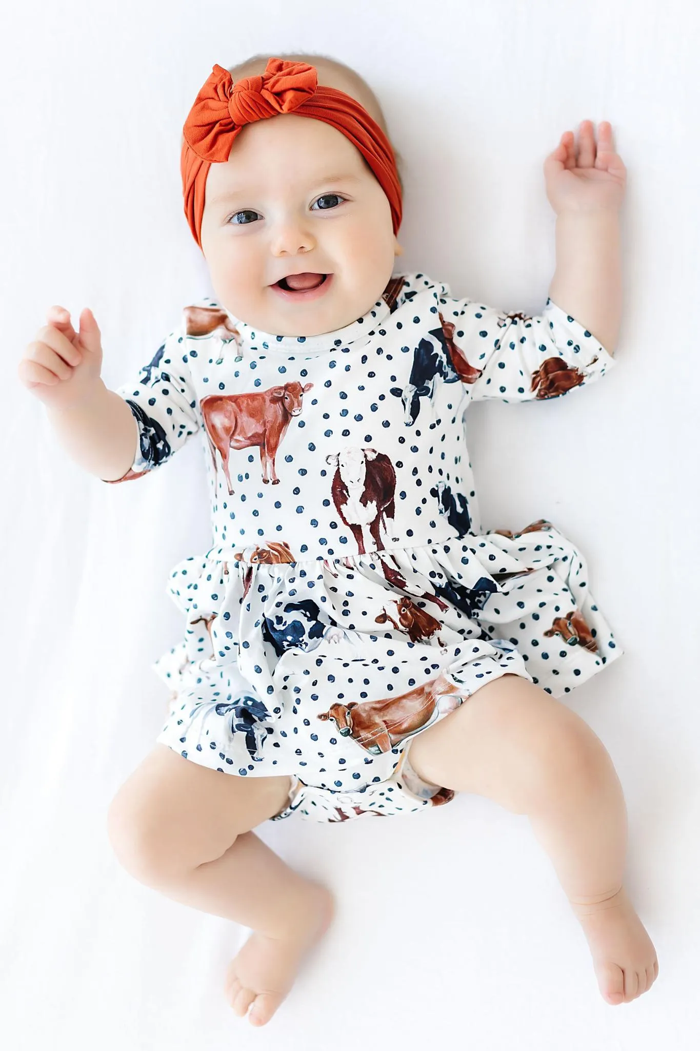 Rust Nylon Bow Headwrap