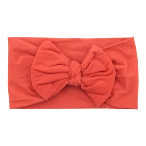 Rust Nylon Bow Headwrap