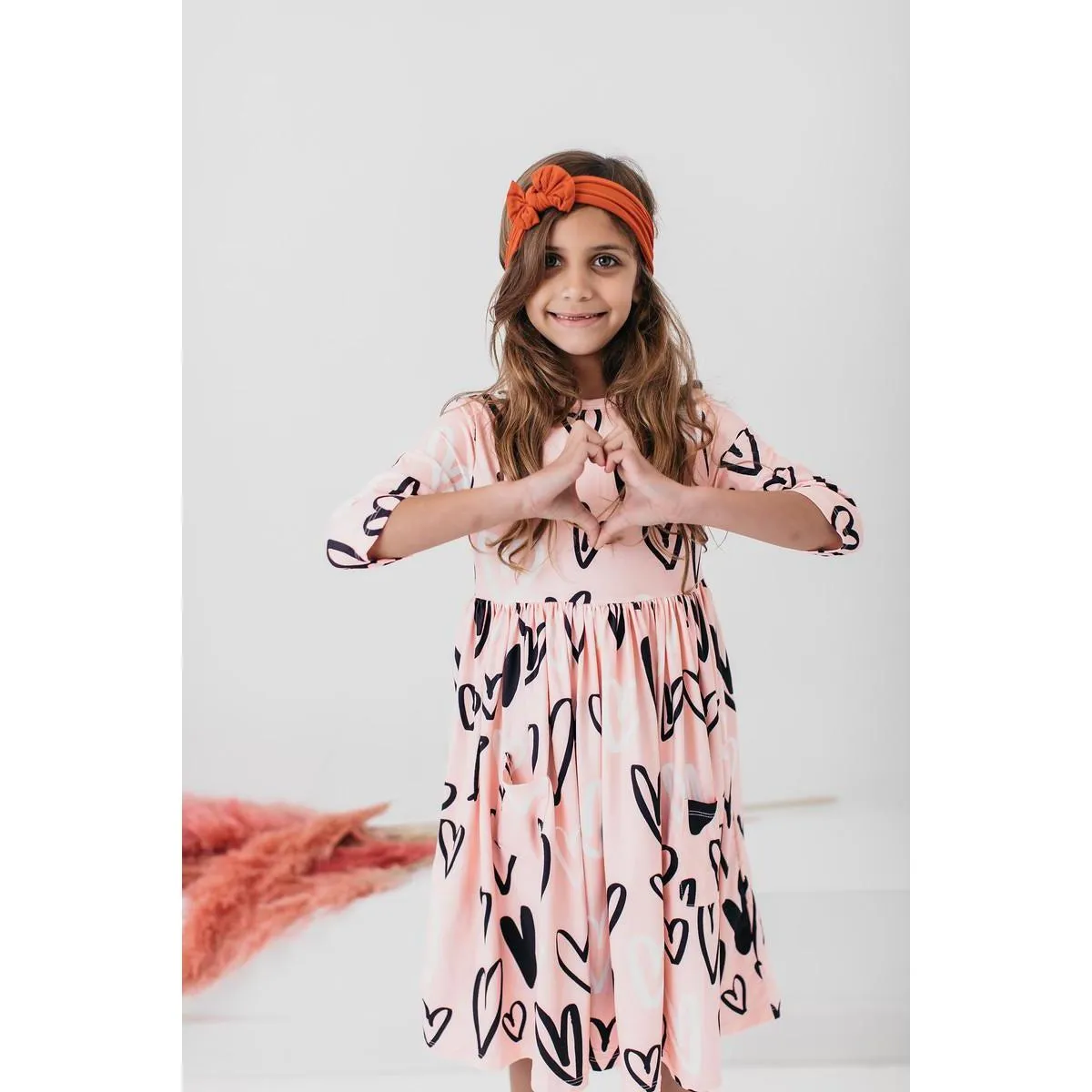 Rust Nylon Bow Headwrap