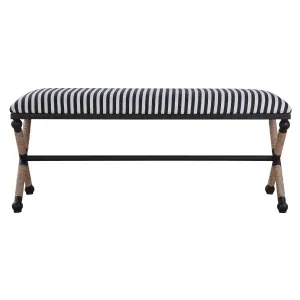 SAILOR-STRIPED BENCH