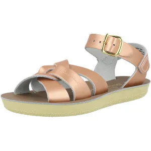 Salt-Water Sun-San Swimmer Rose Gold Kids Sandals