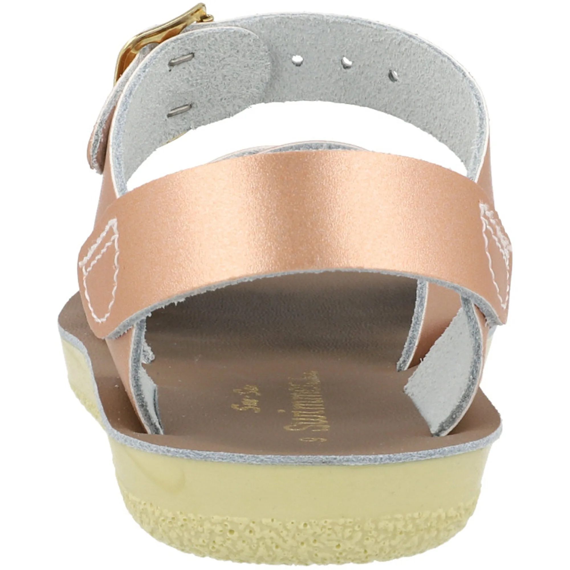 Salt-Water Sun-San Swimmer Rose Gold Kids Sandals