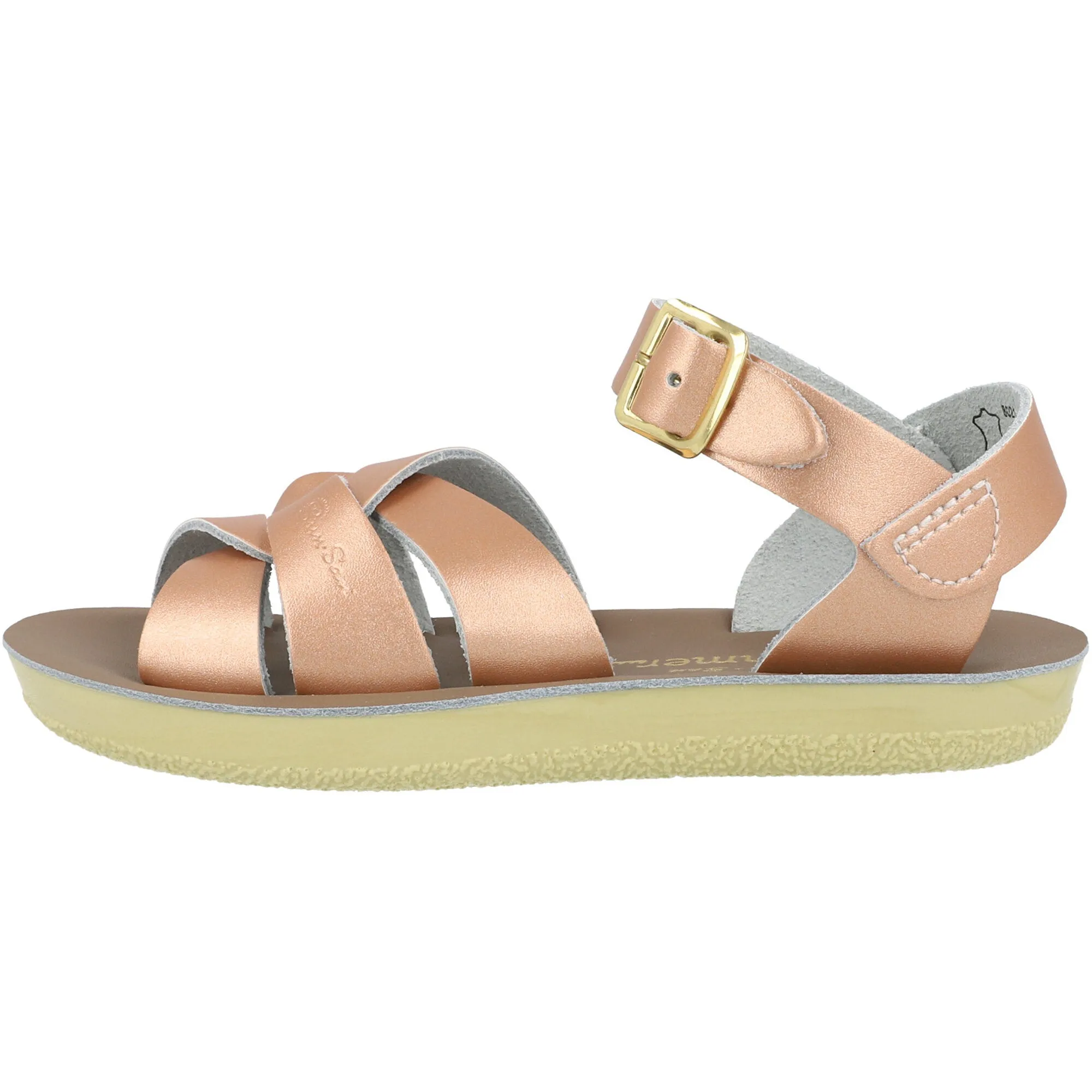 Salt-Water Sun-San Swimmer Rose Gold Kids Sandals