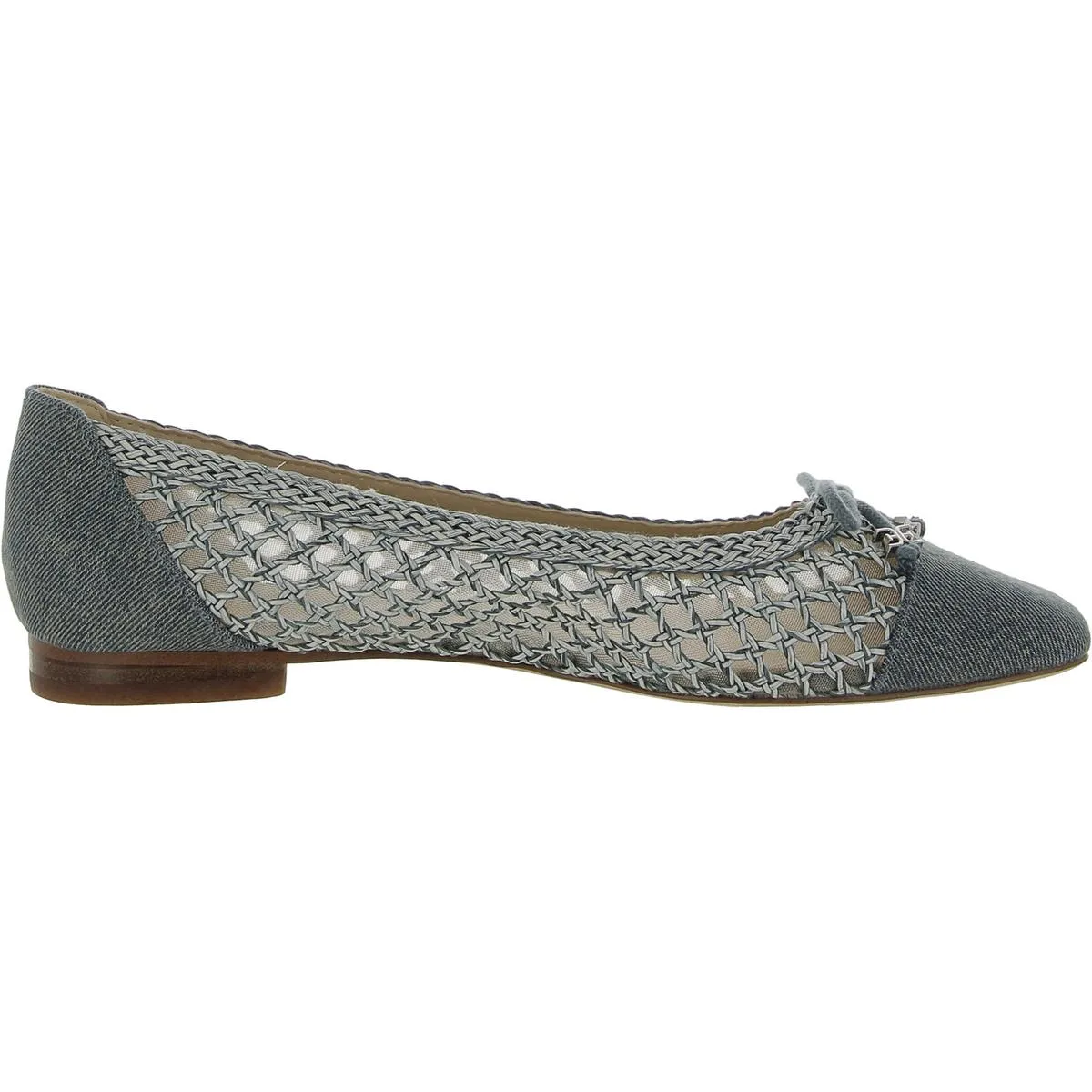 Sam Edelman Womens May Woven Toe Cap Ballet Flats