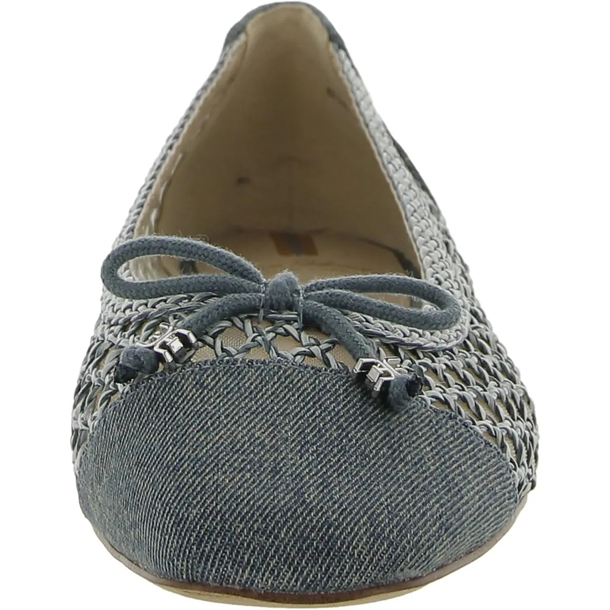 Sam Edelman Womens May Woven Toe Cap Ballet Flats