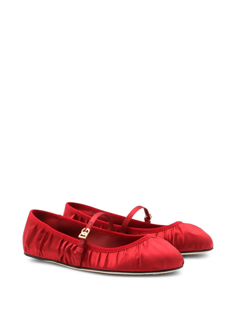 Satin ballet flats