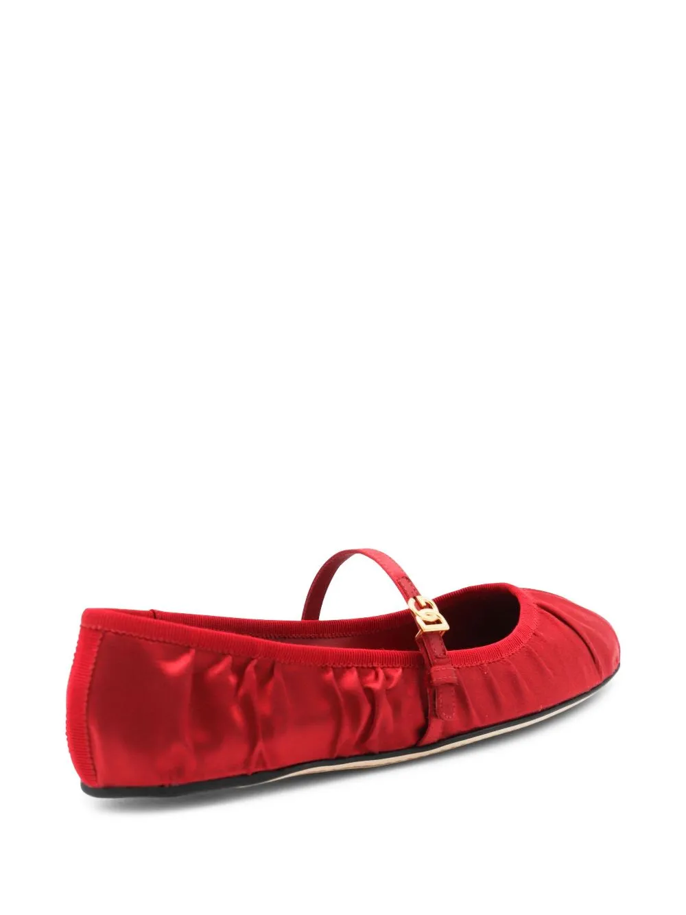 Satin ballet flats