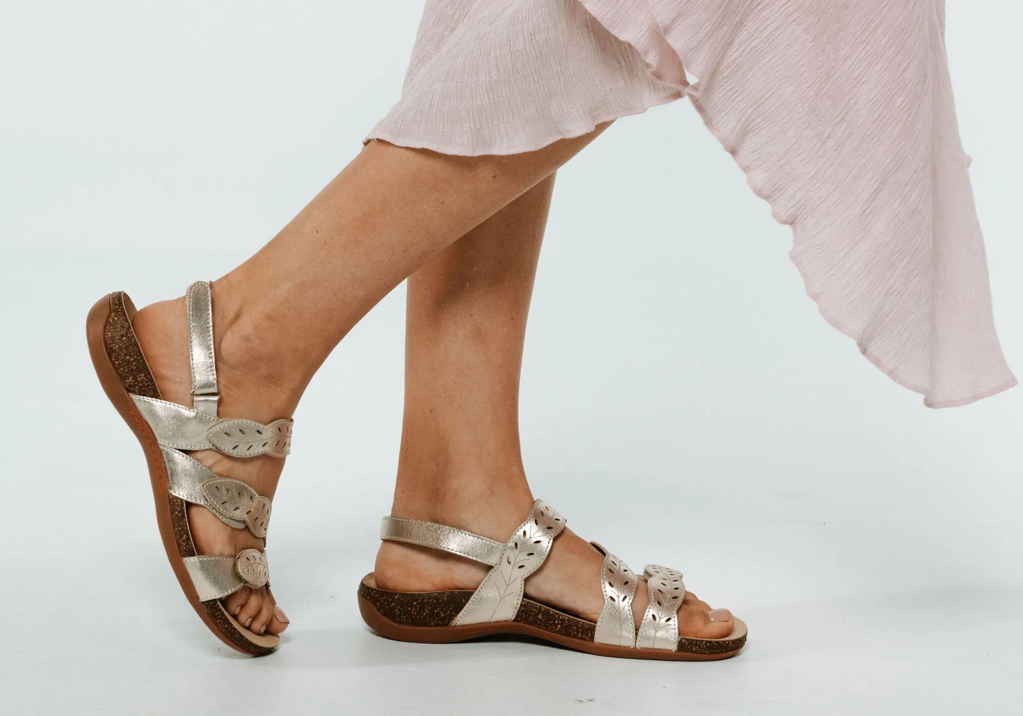 Scholl Orthaheel Able II Womens Comfortable Supportive Leather Sandals
